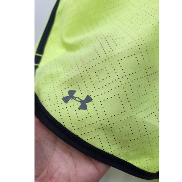 NWT New Under Armour SEE ME GO 3" Under Armour Shorts Size XL Green‎ Neon - Picture 5 of 9